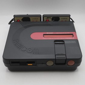 Sharp Twin Famicom AN-500B Console system Boxed New Rubber Belt replaced Tested