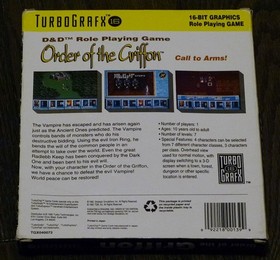 ORDER OF THE GRIFFIN by SSI for TurboGrafx 16