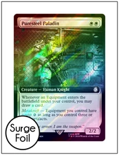 1x Puresteel Paladin, Surge Foil Extended Art 0984, Magic MTG NM