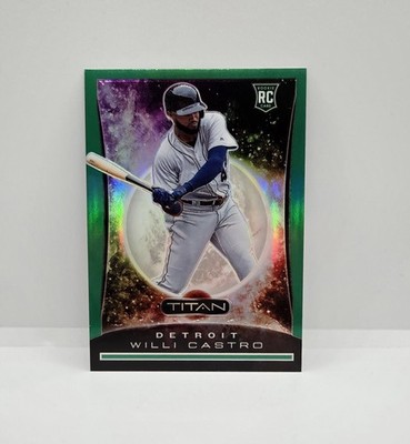 2020 Chronicles Titan Green Prizm Refractor Willi Castro Rookie /50