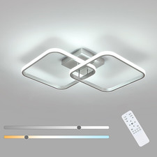 50W 5625LM Plafoniera LED Soffitto Dimmerabile, Lampadario LED Soffitto Con Tele