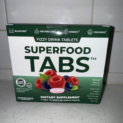 skinnytabs Superfood Tabs Detox Cleanse Drink - Fizzy Nutrition Supplement fo...