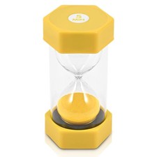 TeacherFav Sand Timer for Kids - 5 Minute Yellow - 6.3 Large, - 5 Mint