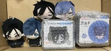 Black Butler Ciel Sebastian Plush Doll Figure Mascot Collectible Toy Set