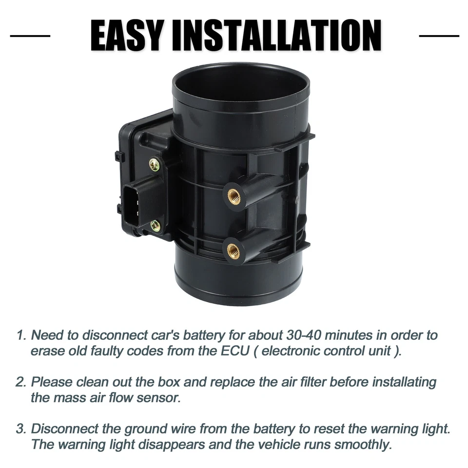 Pack(1) Car Mass Air Flow Sensor Meter 1380058B00 for Suzuki Sidekick 1992-1998 - Image 4 of 4