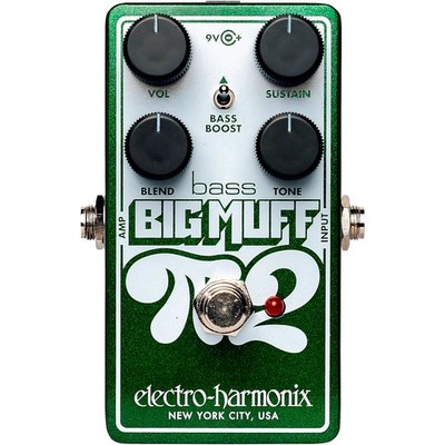 Electro-Harmonix Nano Bass Big Muff Pi 2 Fuzz/Boost Bass Effects Pedal