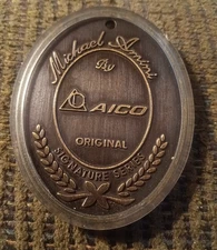 AICO Furniture Michael Amini Original Oval Metal Hanging Medallion