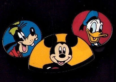 Disney Mickey Mouse Ear Hat Earhat Icon Donald Goofy pin
