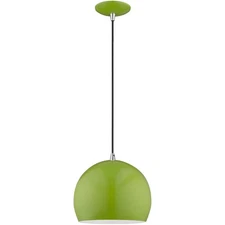 Livex Lighting 41181-78 Allison Mini Pendant Shiny Apple Green