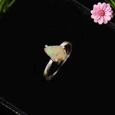 Ethiopian Opal Gemstone 925 Sterling Silver Ring Handmade Jewelry Ring For Gift