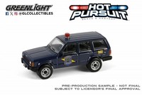 Hot Pursuit 2001 Jeep Cherokee Michigan State Police 1:64 Greenlight 43040E