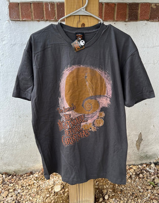 Early 2000s The Nightmare Before Christmas Tee Grey Touchstone Giant Tags Large