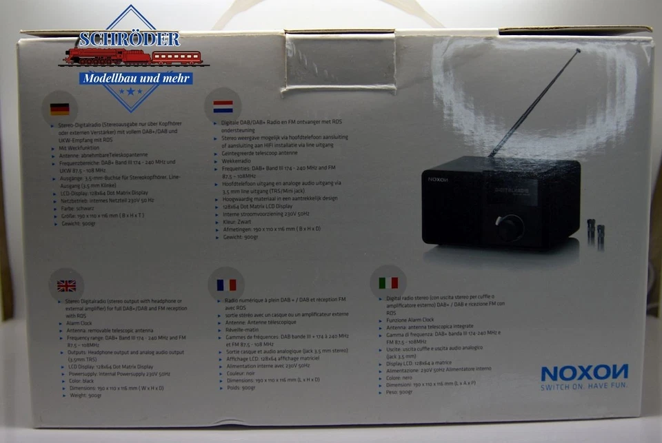 DAB+/DAB-UKW Radio Noxon 100 -neu in Originalverpackung - Bild 2 von 4