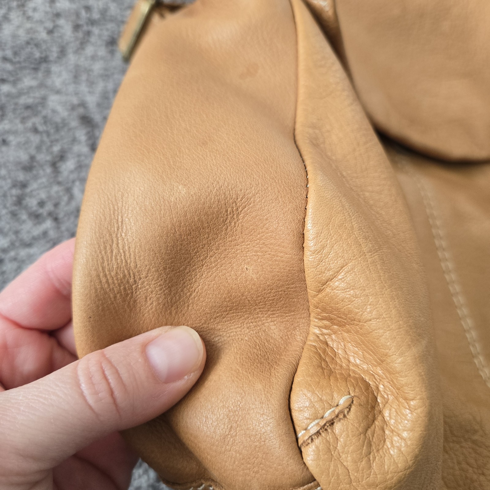 AMERICAN LEATHER CO Liberty Mini Backpack Brown Buttery Soft Leather Bag