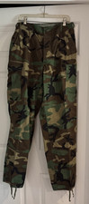 US Military BDU Woodland Camouflage Combat Pants Medium Long Ripstop NYCO 31-35W