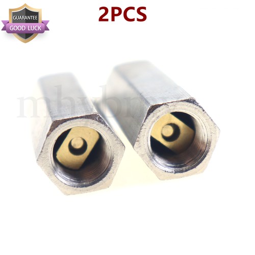 2PCS Solid Brass 1/8" PT Thread Air Gas Water Non-return One Way Check Valve