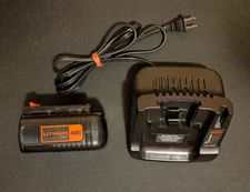 Black & Decker 40V Max 2.5 Ah Lithium-Ion Battery LBX2040 and Charger LCS40