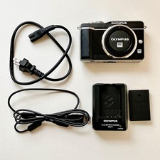 Olympus PEN E-PL1 12.3MP Digital Camera - Black tested used from Japan