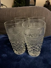 Anchor Hocking Wexford Iced Tea Drinking Glasses Set Of 4 By 6.25” Tall In GUC
