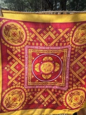 Breast Cancer Ford Cares Warriors In Pink Gold Purple Bandana Scarf 21" hanky