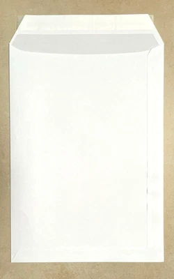 STEINMETZ Briefumschlag C4 Versandtasche weiß Haftklebend ohne Fenster 229x 324mm Umschlag