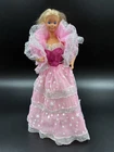 Vintage 1985 Dream Glow Barbie Doll #2248 Dress Stole Earrings Ring TLC Read