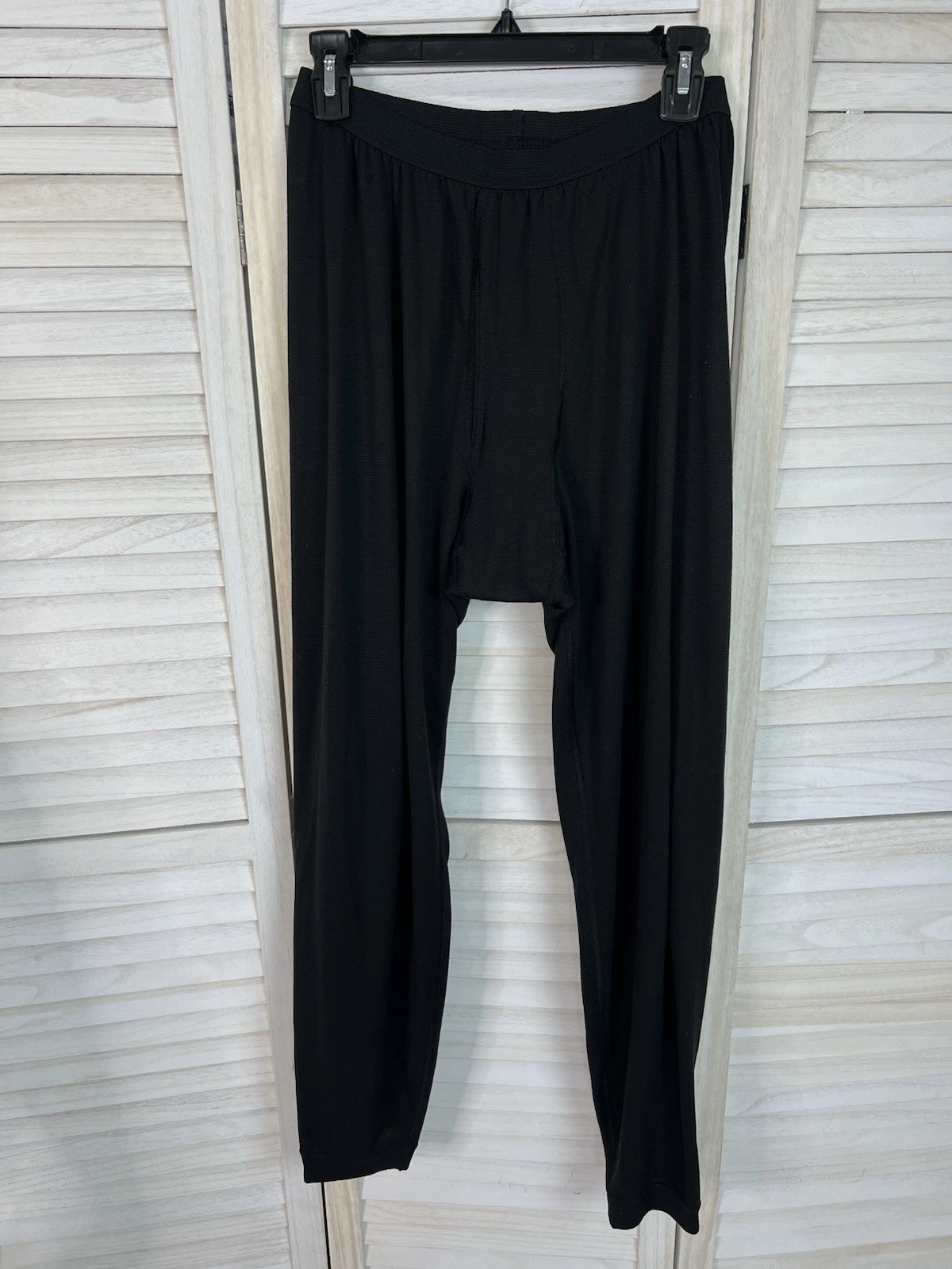 Patagonia Mens Joggers Capilene Black Baselayer Pant Hiking Outdoors Ski Size L