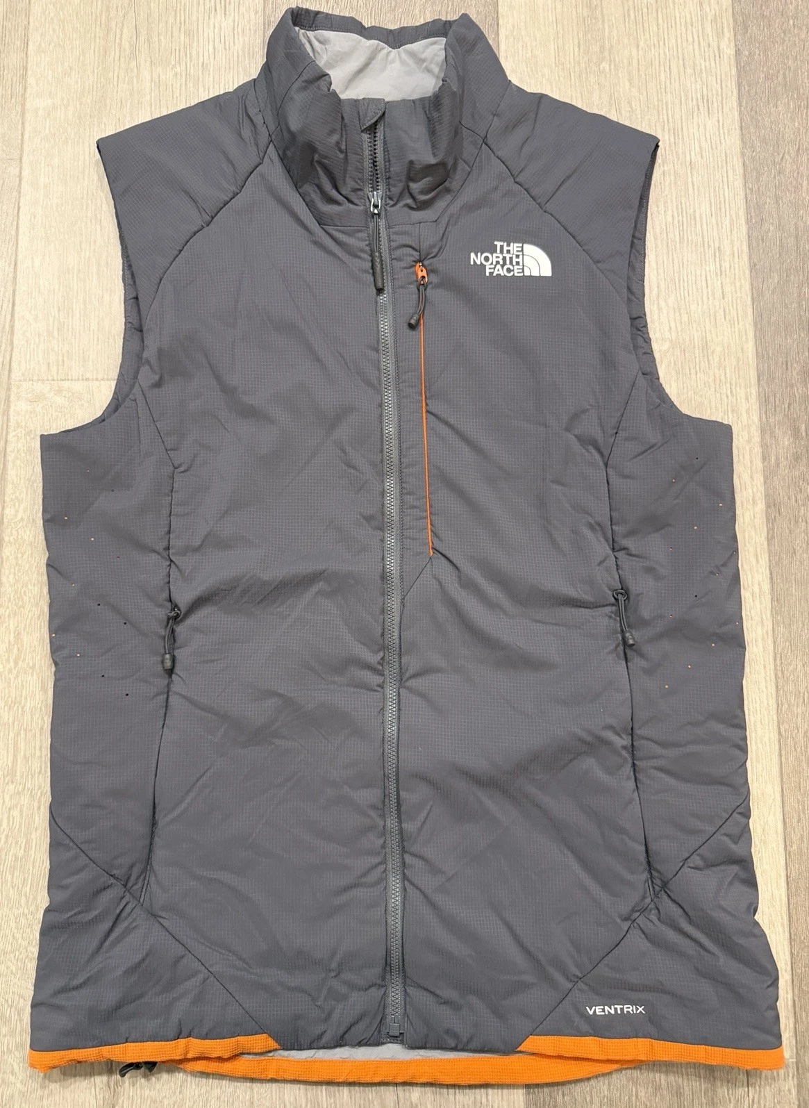 The North Face Men’s Gray Centric Insulated Full Zip Vest - Small