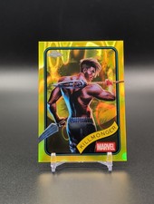 2025 Topps Chrome Marvel Killmonger #34 Yellow Lava Refractor Black Panther
