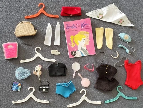 Vintage 1960's Era Barbie Doll Mixed Accessory Lot #2