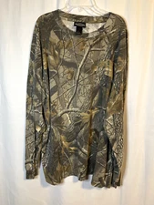  Winchester  Realtree Hardwoods Camo Long Sleeve T Shirt with Pocket Mens XL