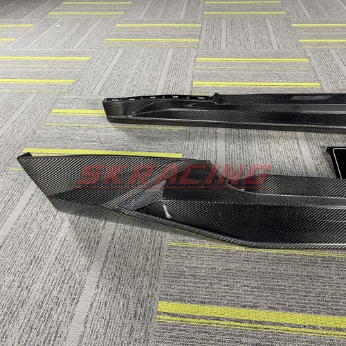 For Ford Mustang 2015-2023 Real Carbon Fiber Bodykits Side Skirts Extension Lip - Picture 14 of 21