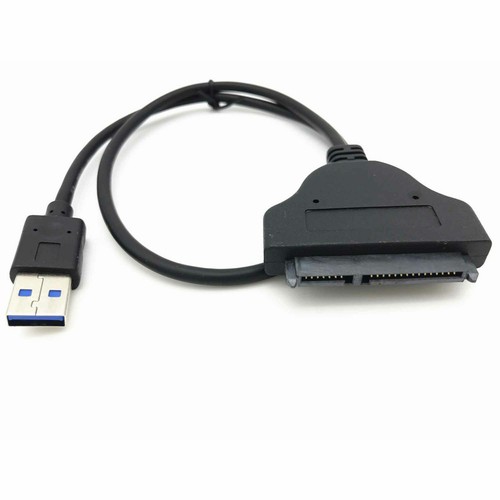 USB 3.0 to 2.5" SSD HHD SATA III Hard Drive Adapter Cable UASP Black Converter - Picture 4 of 6