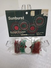 LeeWards SUNBURST Boutique Ornament Christmas Sequin Bead Vtg Ornament Kit NOS