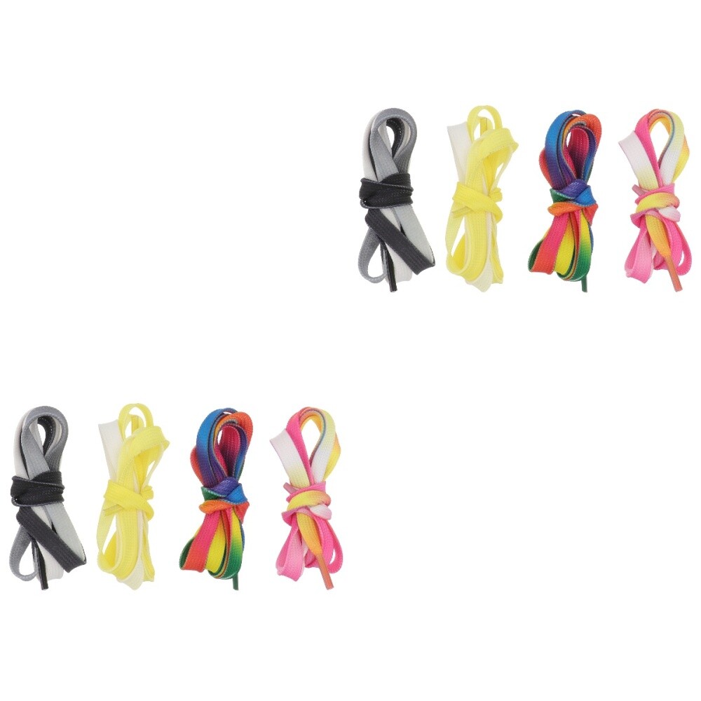 APL Confezione 2 Lacci Sfumati Resistenti Lacci Scarpe Cinghie Per Sneakers