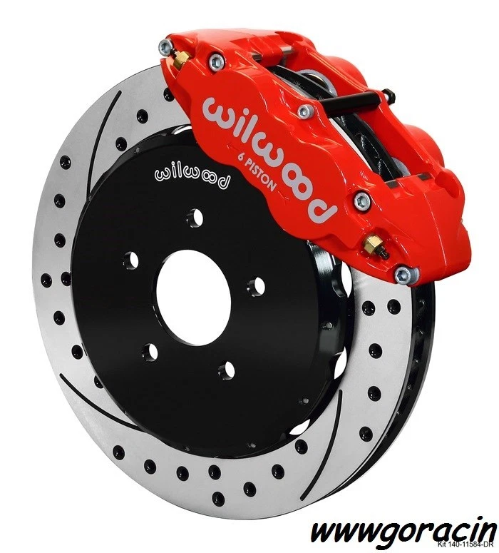 Kit de freno delantero grande Wilwood Superlite 6R, se adapta a Nissan 370Z 2009-2013, rotores de 14" Foto 3 de 3