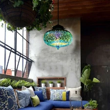 Modern Ceiling Light 3D Colorful Glass Fireworks Pendant Lamp Chandelier Fixture