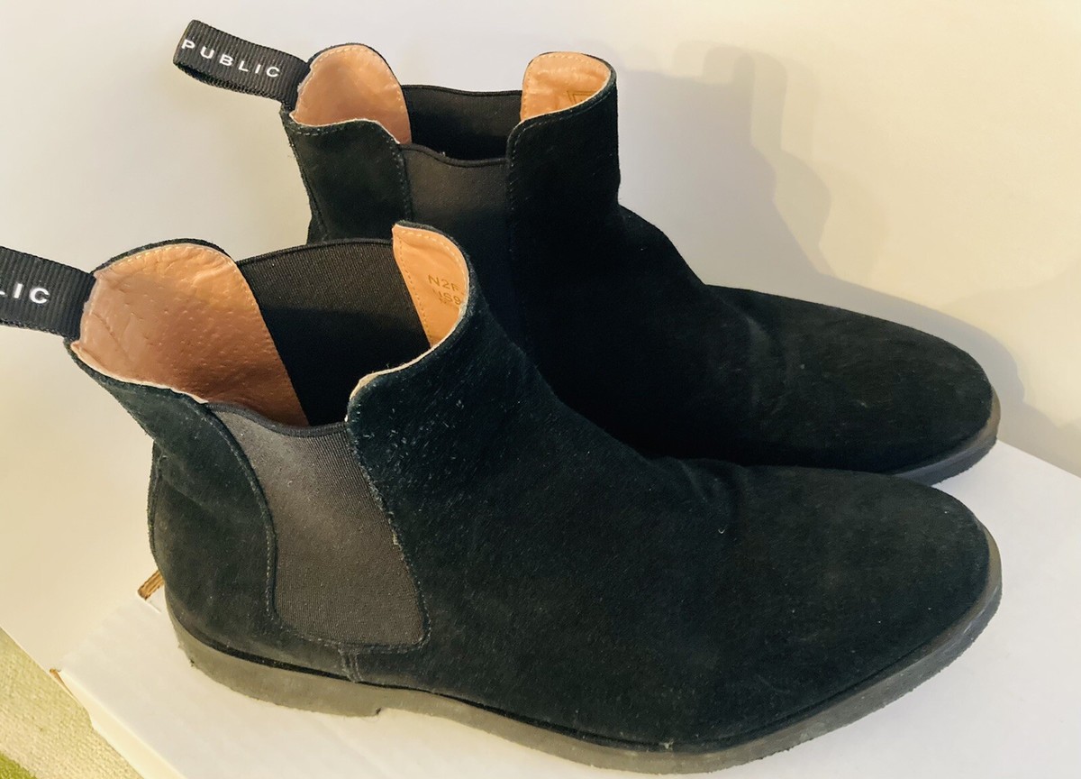 Republic Sonoma suede Chelsea boots in triple black size 8. New Republic Sonoma Suede Chelsea Boot Mens Sz 9 Triple  main image 4