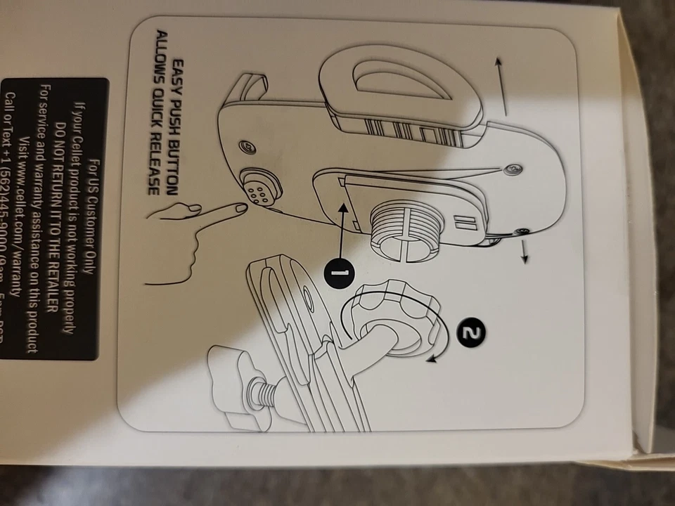 Cellet CD Slot Car Phone Mount Holder Compatible for Phones Up To 3.5" Wide - Image 2 of 4