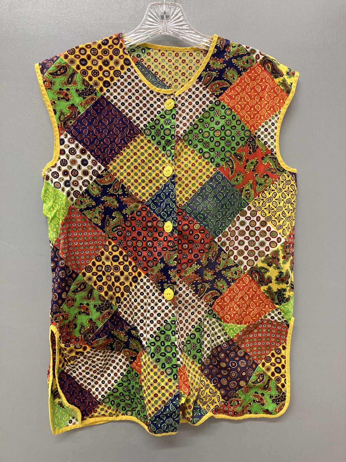 Handmade Patchwork Vest E3-40 - image 1