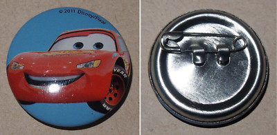 Button-Anstecker Pin Monty Lightning McQueen aus Cars 2011 Disney Pixar