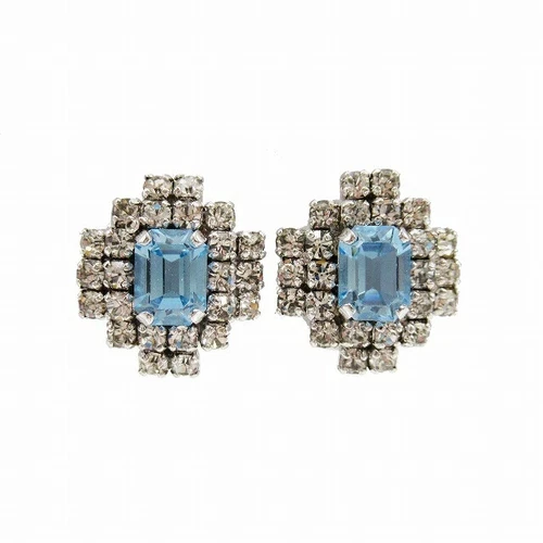 70s Vintage Christian Dior Earrings Costume Jewelry Made in Germany Used