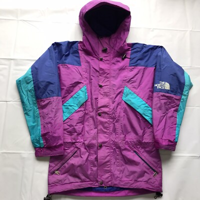 VTG North Face GoreTex Jacket Mountain Light Mens Small Plum Lhotse Aqua Tonar