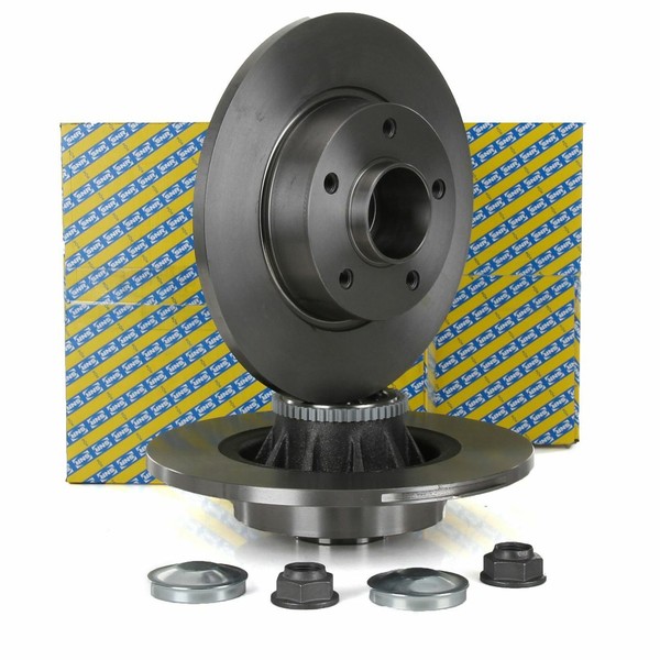 SNR Bremsscheiben Radlager Satz FüR Opel Vivaro X83 Renault Trafic 2 JL Hinten-image