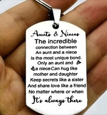 Auntie And Niece Love Forever Hot Keychain
