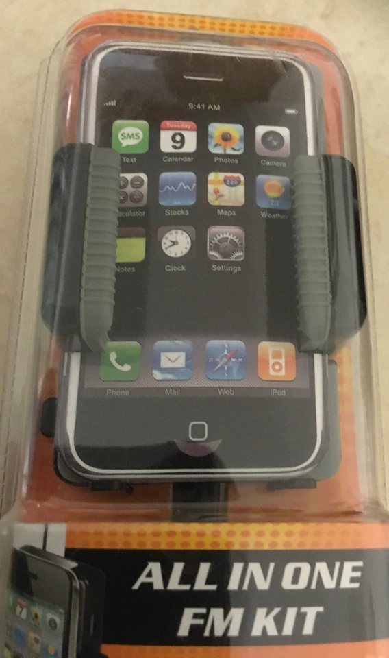 I Phone Cell Phone Hands Free All-In-One FM Transmitter Car Kit 4 Ipod / Touch - Image 2 of 4