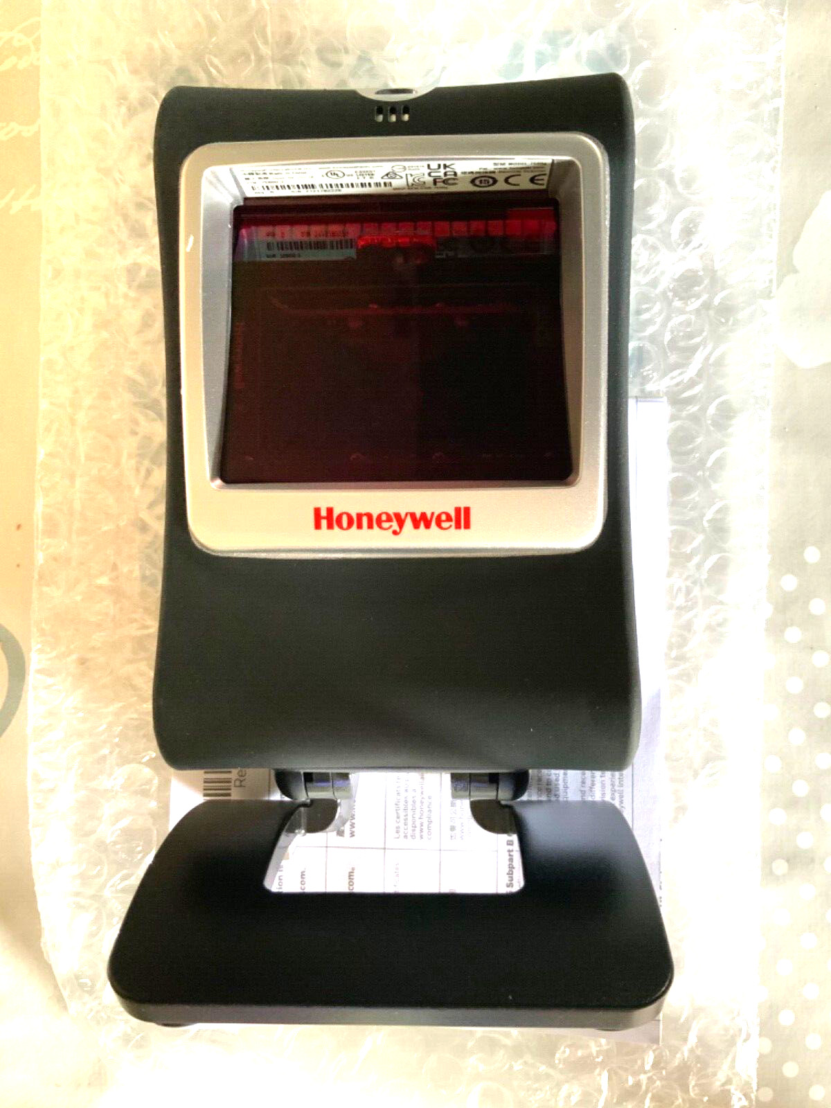 Scanner laser Genesis 7580g-2 de présentation filaire noir Honeywell pour lecture de codes-barres