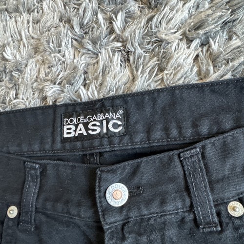 Dolce & Gabbana Washed Black Straight Jeans DG Men’s Size 52x32 Fits 34x27 WORN - Picture 6 of 12