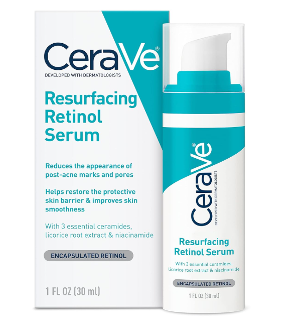 CeraVe Resurfacing Retinol Serum for Acne Marks & Pores with Niacinamide