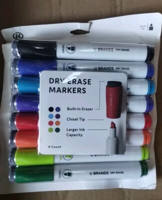 U Brand Dry Erase Markers Multi Colors Lot Of 64 8 Packs Of 8